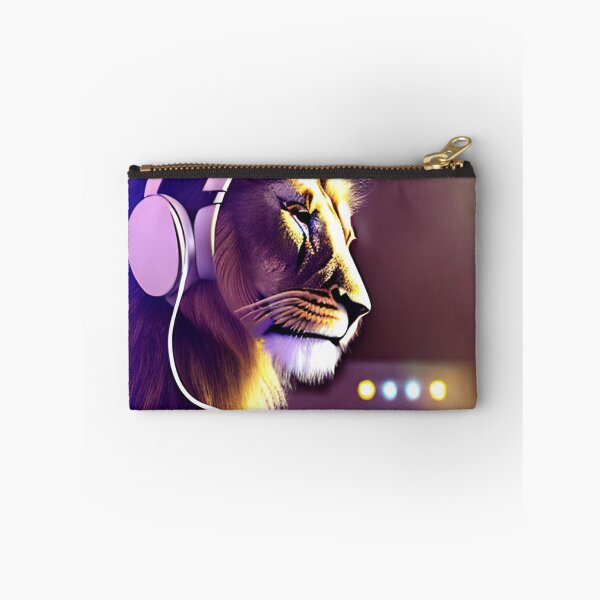 Item preview, Dj Lion Wearing a Pair Of Headphones  designed and sold by ShopSunday.