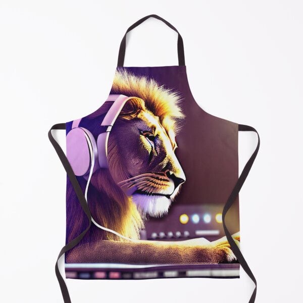 Item preview, Dj Lion Wearing a Pair Of Headphones designed and sold by ShopSunday.