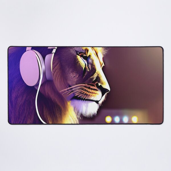 Item preview, Dj Lion Wearing a Pair Of Headphones  designed and sold by ShopSunday.