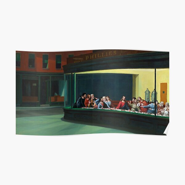 Nighthawks Last Supper Poster