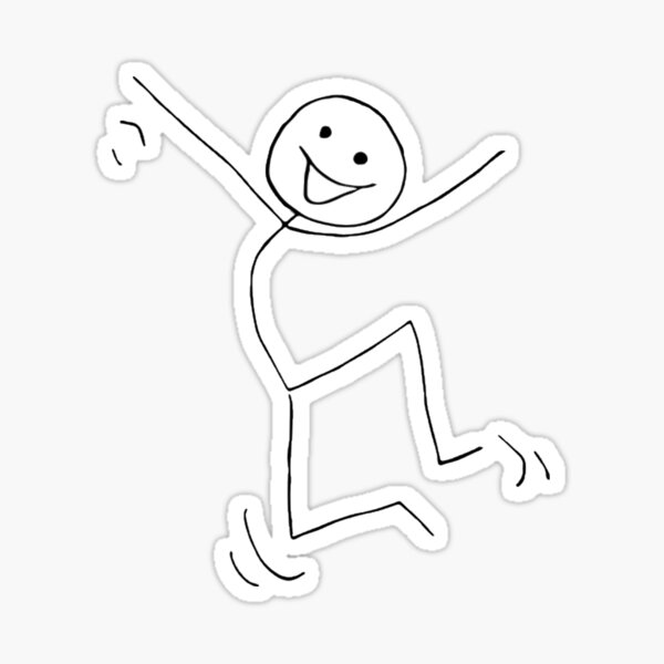 Stick Man Dancing Stickers for Sale