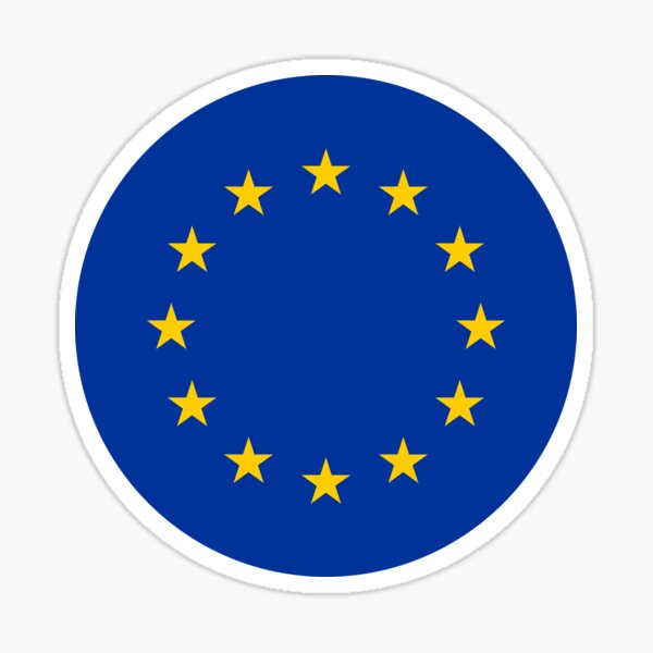 Item preview, Europe | EU Flag Round designed and sold by flagstickers.