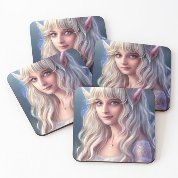 Item preview, Mysterious Mona Lisa Elf: A portrait of youthful elegance and alluring mystery designed and sold by arcanemuse.