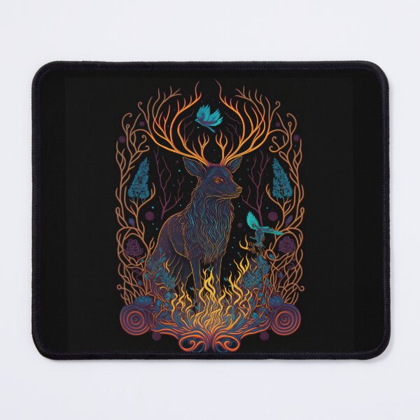 Item preview, Neon Celtic Stag designed and sold by AwakenedSoul.
