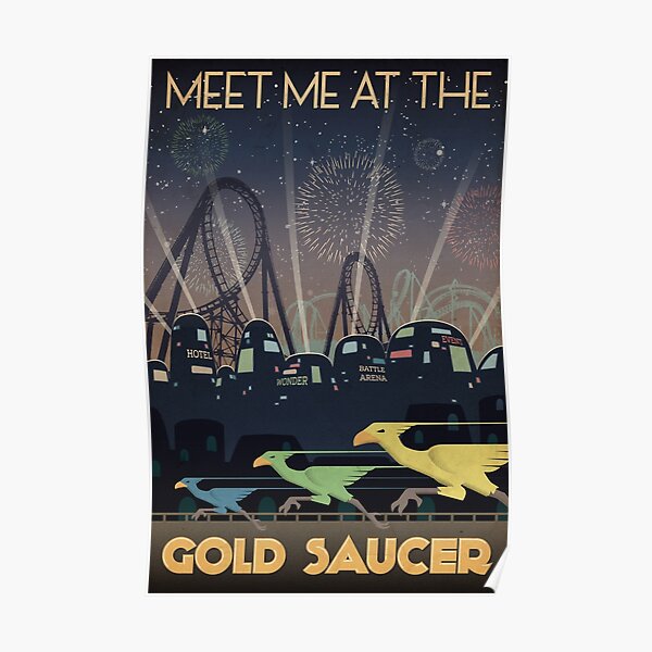 Poster de voyage Final Fantasy VII Gold Saucer Poster
