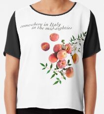 Ruf mich mit deinem Namen an - Inschrift Chiffontop