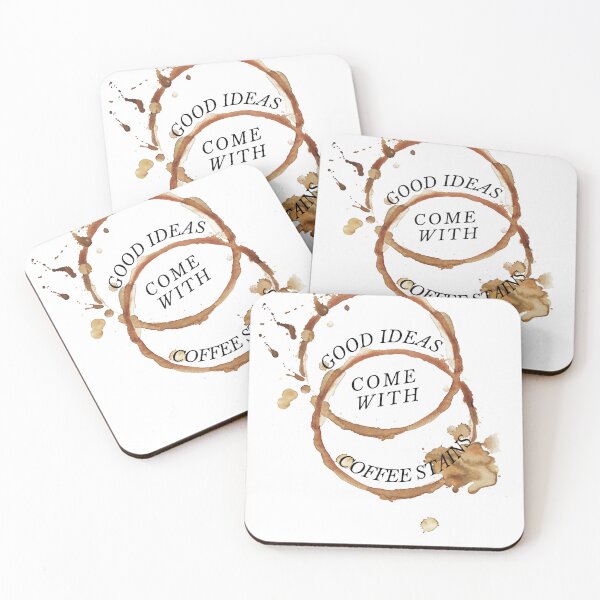 Item preview, Good ideas come with coffee stains  designed and sold by P3113creates.