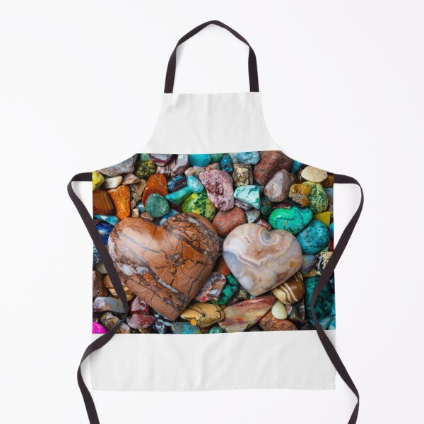 Item preview, Two Stone Hearts Among Polished Stones designed and sold by Garry Gay.