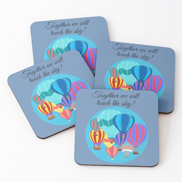 Item preview, Together we can touch the sky hot air balloon designed and sold by Linda La Guardia.