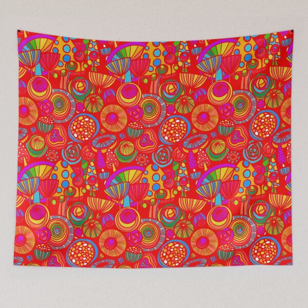 Item preview, Abstract Botanicals - Rainbow Red designed and sold by KarlyArtDesign.