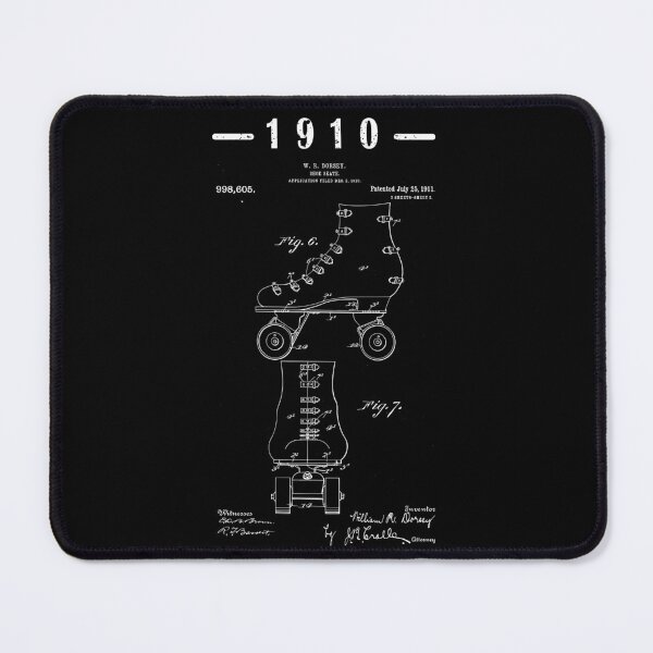 Item preview, Skater roller skate Vintage Patent art Drawing Print designed and sold by ismdesigner.