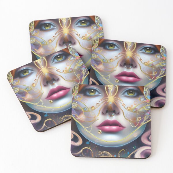 Item preview, Abstracted Realities: Surreal Woman Portrait with Intriguing Details designed and sold by artmanikin.