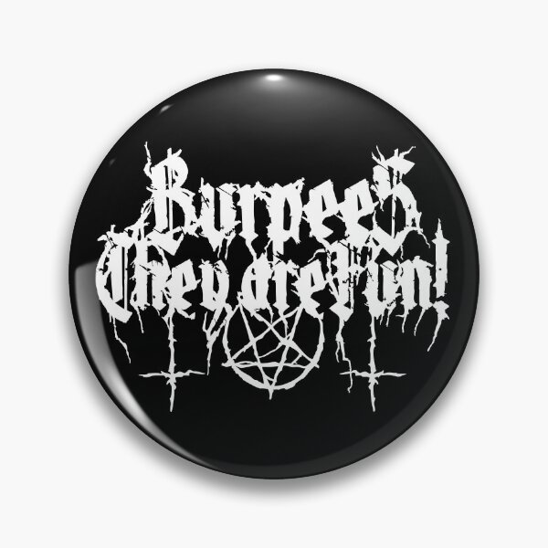 Item preview, Burpees - They are Fun! Black metal fitness humor designed and sold by RAWWR.