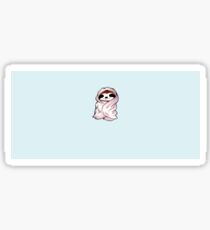 Cute sloth soft pastel blanket drawing design Sticker