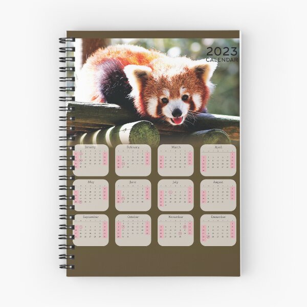 Item preview, Red Panda 2023 Calendar For Red Panda Lovers designed and sold by designartmed.