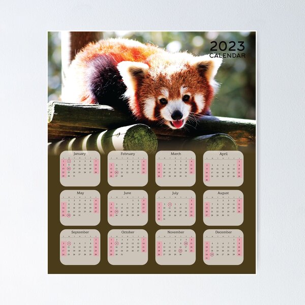 Panda Calendar