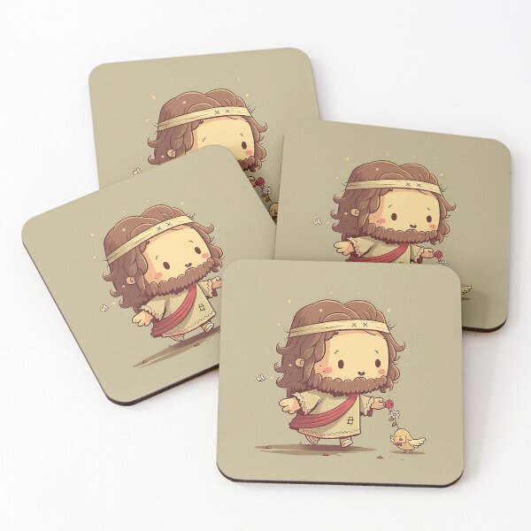Item preview, Cute Little Jesus Christ Illustration with Bird designed and sold by unrealartwork.