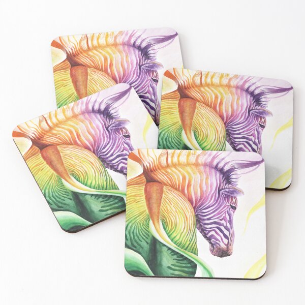 Item preview, Colorful Zebra Watercolor designed and sold by MandalaSoul.