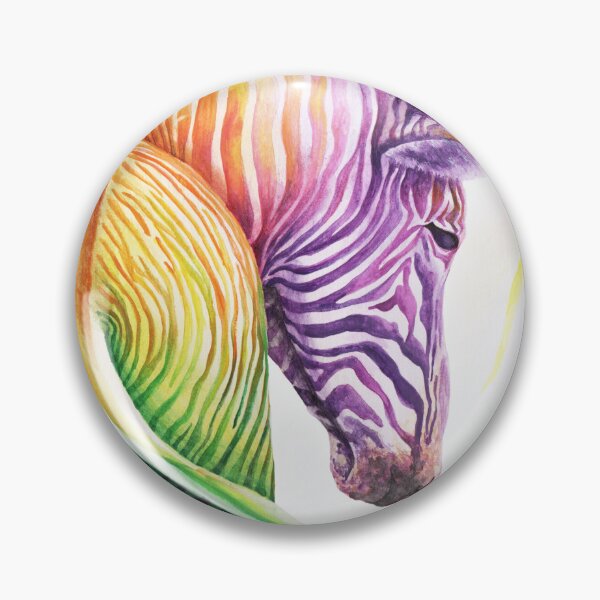 Item preview, Colorful Zebra Watercolor designed and sold by MandalaSoul.