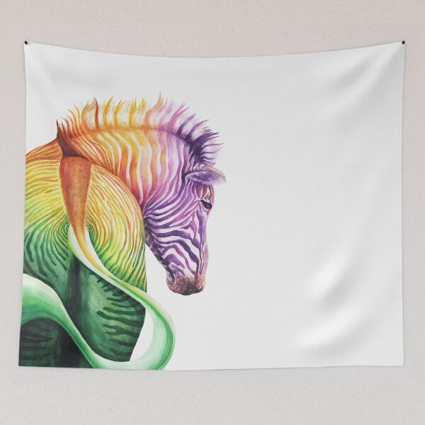 Item preview, Colorful Zebra Watercolor designed and sold by MandalaSoul.