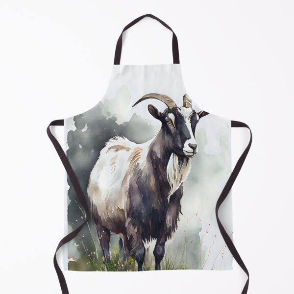 Item preview, Watercolor Goat in a Pasture designed and sold by CGSGraphics.