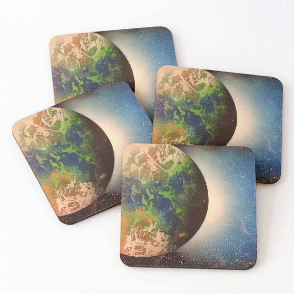 Item preview, Spray paint art earth 2.0 designed and sold by WoodRocksArt.