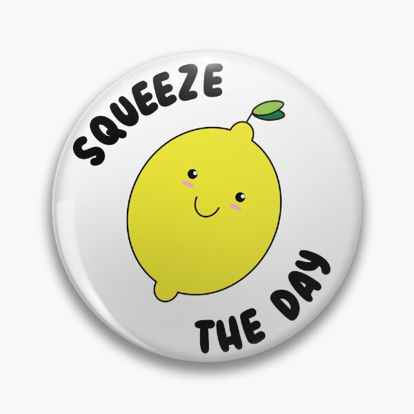 Item preview, Squeeze the Day happy lemon designed and sold by ExcuseMeSticker.