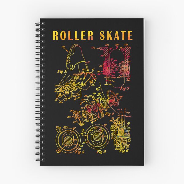 Item preview,  Skater roller skate Vintage Patent art Drawing Print - colorful patent art designed and sold by ismdesigner.