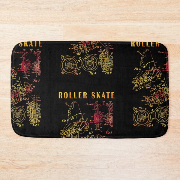 Artikelvorschau, Skater Rollschuh Vintage Patent Kunst Zeichnung Druck - bunte Patentkunst entworfen und verkauft von ismdesigner.