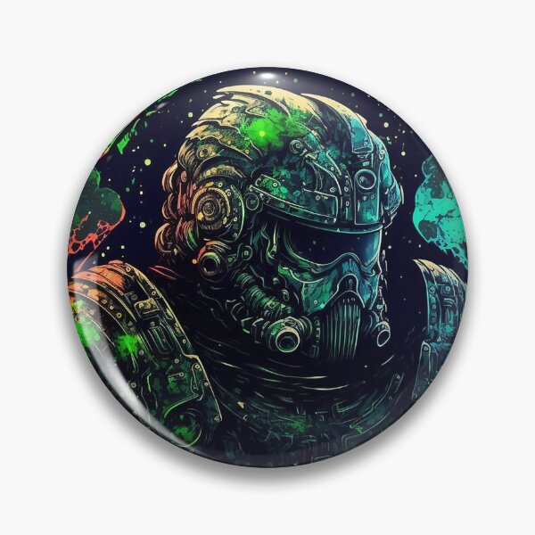 Item preview, Interstellar Defender: Graffiti Art Featuring a Space Marine designed and sold by Abili-Tees.