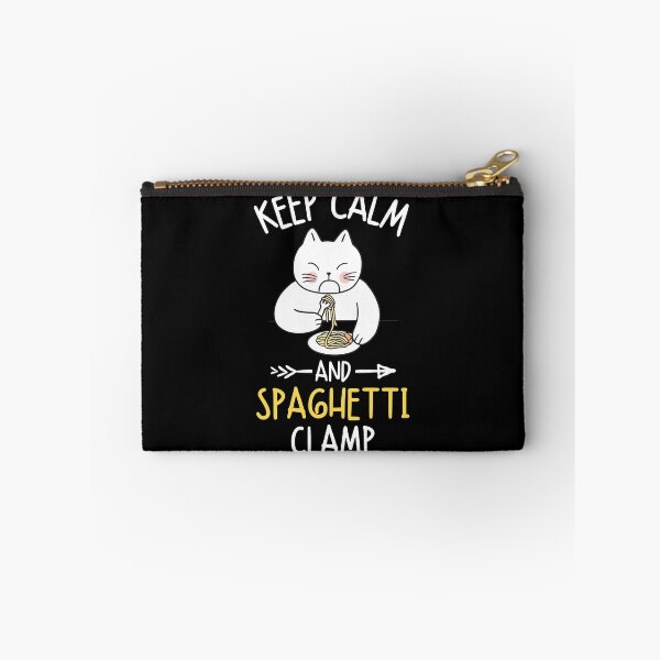 Item preview, Keep Calm and Spaghetti Clamp Cute Funny Cat Eating Italian Food Lovers designed and sold by Moremonclub.