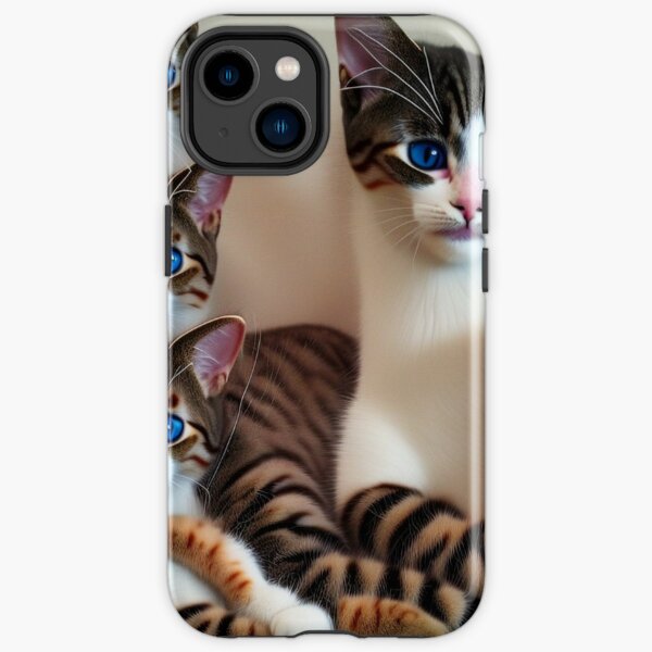 Artificial Intelligence Art Prints. Cute Cats #CuteCats #Cute #Cats iPhone Tough Case