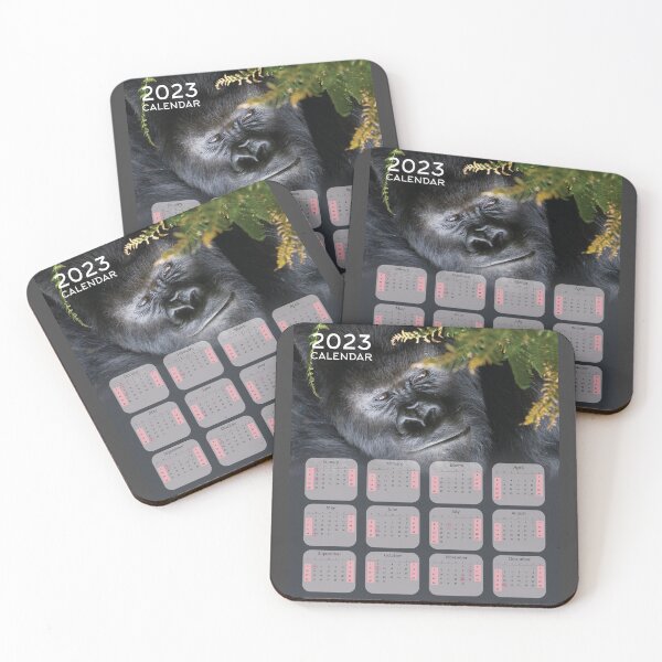 Item preview, Gorilla 2023 Calendar For Monkeys & Gorilla Lovers designed and sold by designartmed.