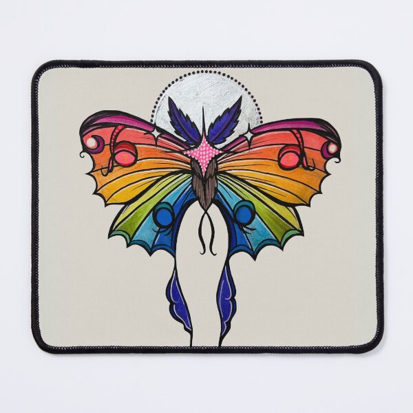 Item preview, Retro Rainbow Luna Moth designed and sold by StudioRosebud.