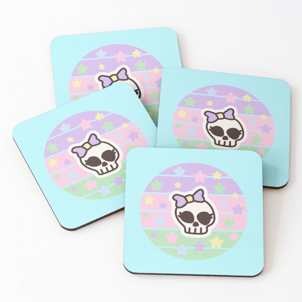 Item preview, Cute Skull with Stars - Pastel Goth  designed and sold by GoseStudio.