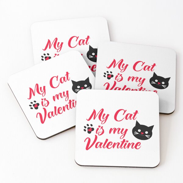 Item preview, My cat is my valentine designed and sold by KaisPrints.