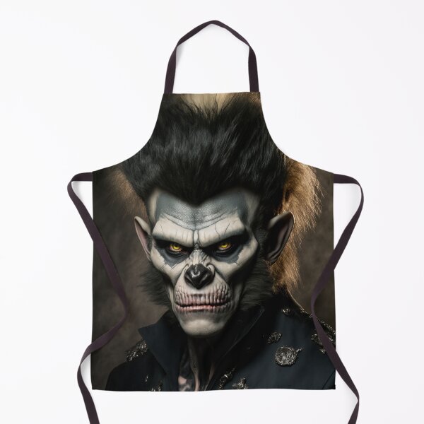 Item preview, Cool Monkey With Skull Make-Up (Portrait) designed and sold by Simone Davino.