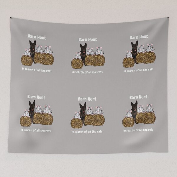 Item preview,  Barn Hunt - in search of all the rats with a sable German Shepherd dog designed and sold by Just4doglovers.