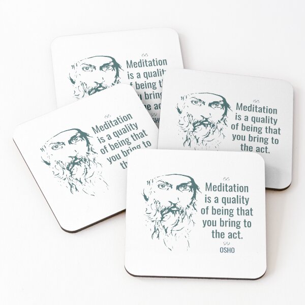 Item preview, Elevate Your Mind: Osho Quote on Meditation and Self-Awareness designed and sold by RetComly.