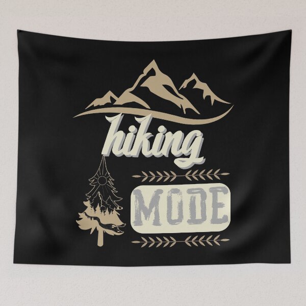 Item preview, hiking mode, forest river sun inside tree pine designed and sold by movie-popcorn.