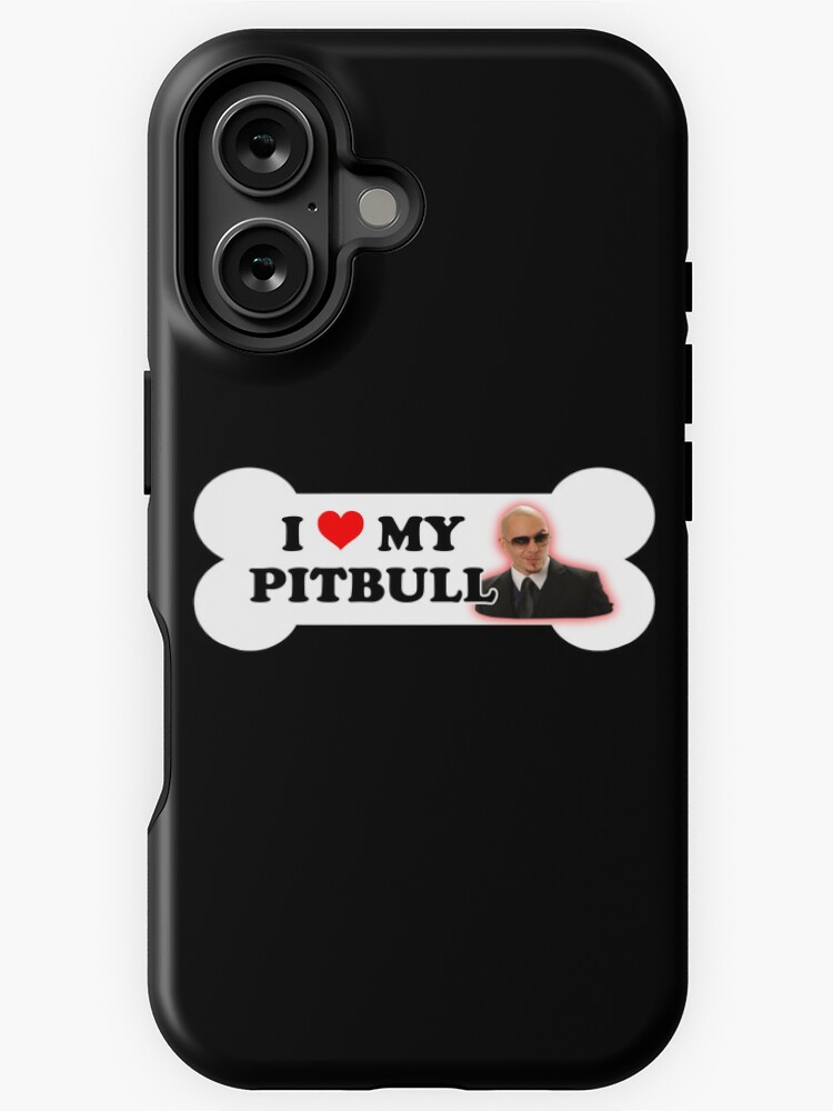 Aperçu 1 sur 4. Coque iPhone avec l'œuvre J'aime ma parodie d'autocollant de pare-chocs Pitbull créée et vendue par snazzyseagull.