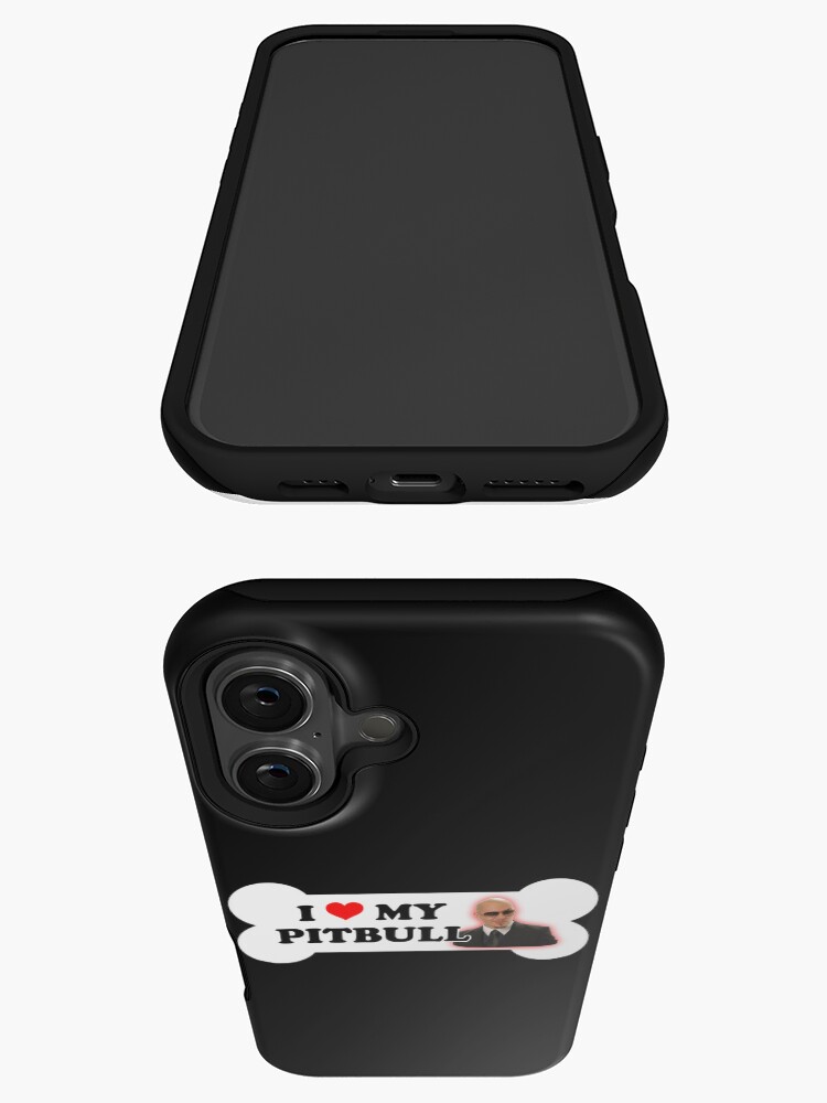Aperçu 3 sur 4. Coque iPhone avec l'œuvre J'aime ma parodie d'autocollant de pare-chocs Pitbull créée et vendue par snazzyseagull.