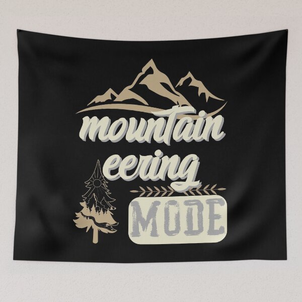 Item preview, mountain eering mode, forest river sun inside tree pine designed and sold by movie-popcorn.