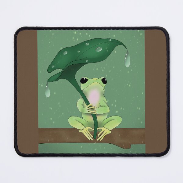 Item preview, Green Frog Caught In The Rain designed and sold by RosieLeaArtist.