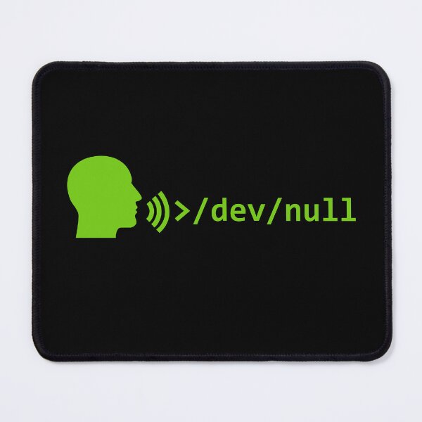 Item preview, speaking>/dev/null, monitorgreen designed and sold by Jeeb-Arts.