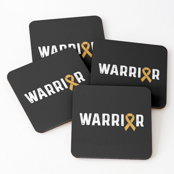 Item preview, Appendix Cancer Awareness Amber Ribbon Warrior  designed and sold by CancerMerch.