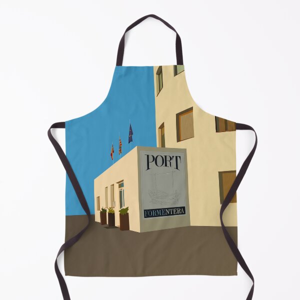 Item preview, Flat illustration of the Formentera harbour designed and sold by Ilenia Maietta.