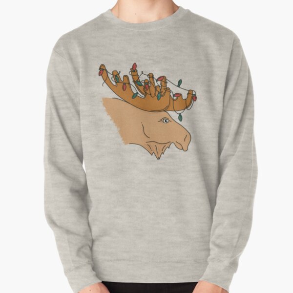 Merry Christmoose Pullover Sweatshirt