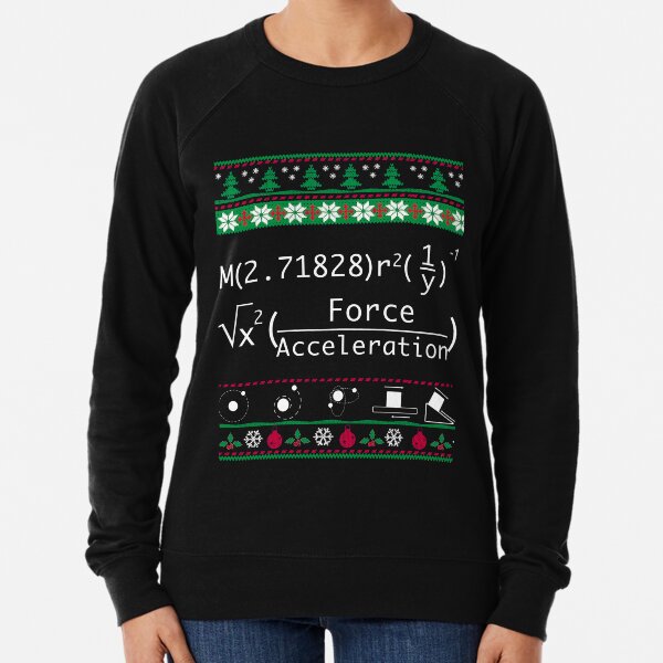 Funny S.A.N.T.A Xmas Christmas Space Science Scientist Sweatshirt Men Women