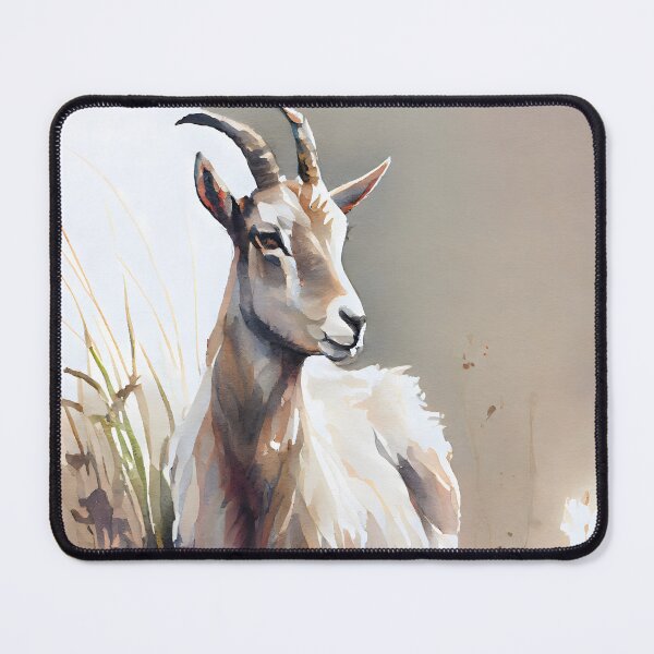 Item preview, Watercolor Billy Goat in a Pasture designed and sold by CGSGraphics.